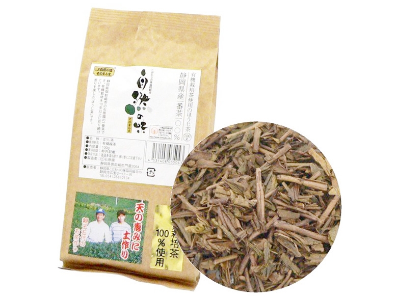 静岡県産有機栽培茶のほうじ茶100g