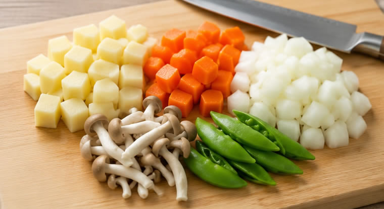 野菜を切る